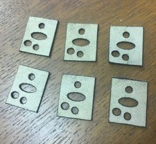 6 ProFit Leather Gaskets for Simplex Player Piano Unit Valves, New Style 2 Tier