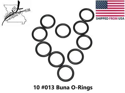 GENERIC 10x #013 Buna-N Nitrile 70 O-Ring O-Rings 7/16"ID X 9/16"OD X 1/16" CS Small FS