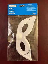 Make Your Own Costume Eye Mask White Blank Elastic Strap Cosplay AccessoryProp