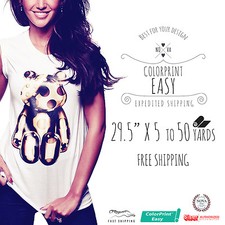 Siser Printable Heat Transfer Vinyl COLORPRINT EASY 29.5" 5, 10, 25  50Yards