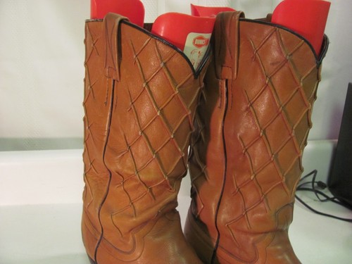 Nocona Cowboy Boots Brown Leather Men’s Style 9004 Size 10B - Picture 7 of 17
