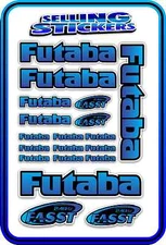 FUTABA SERVO RADIO RX TX 2.4G FLIGHT REMOTE CONTROL STICKERS FASST BLUE BLEND B