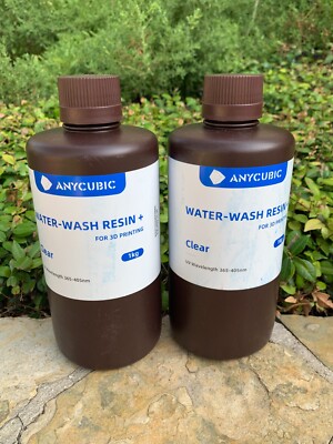 X 2 Anycubic Water-Wash Resin+ UV-Curing Low Shrinkage for LCD DLP 3D / CLEAR