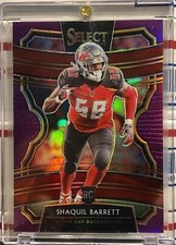 2019 PANINI SELECT SHAQUIL BARRETT ROOKIE, #56, CONCOURSE, PURPLE, SERIAL #25/75
