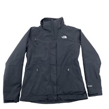Women  s The North Face Hyvent Removable Liner And Hood Black Jacket - Medium