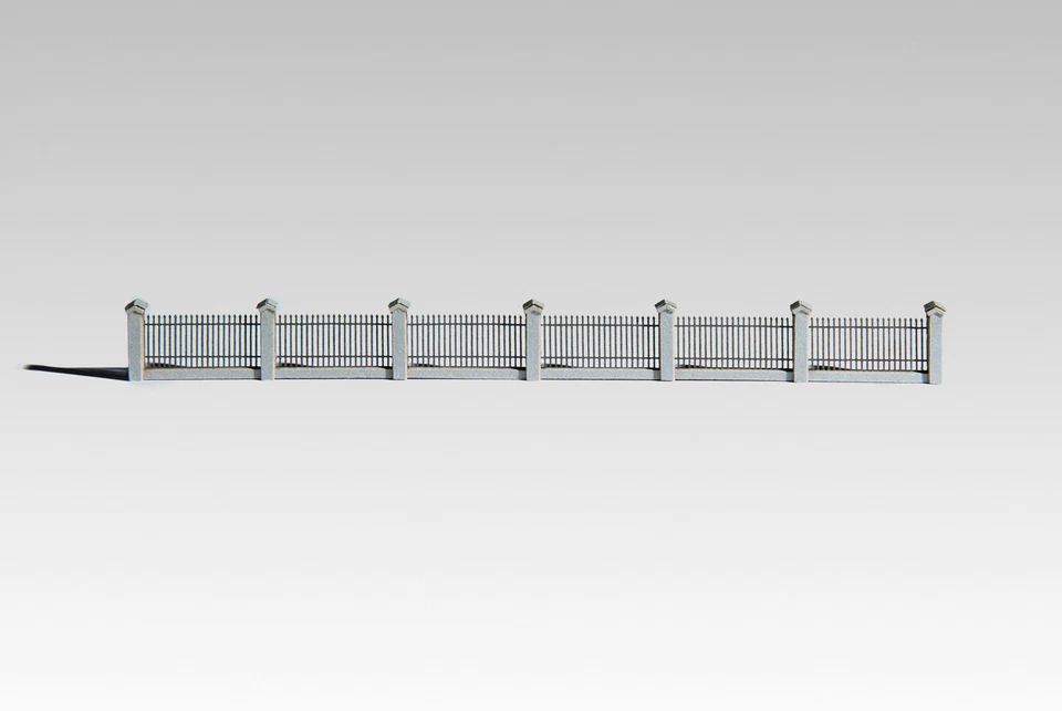 Archistories Z Scale 816191 High Fence with Pillars Kit 10.5mm $0 SHIP - Image 2 of 3