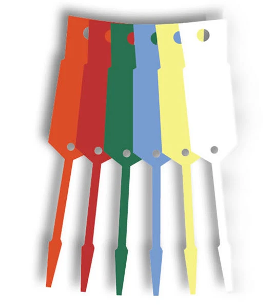 Disposable Plastic Key Tags x 1000 Blue Colour-FREE Felt Tip Marker -FREE POST - image 2 of 4