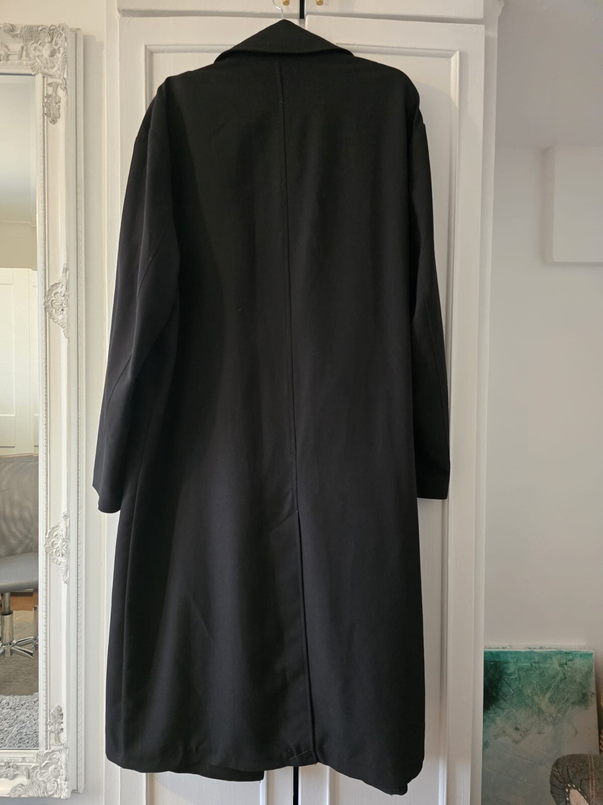 ZARA Black Duster Coat with Asymmetric Belt – BNWT – RRP £99 image 2