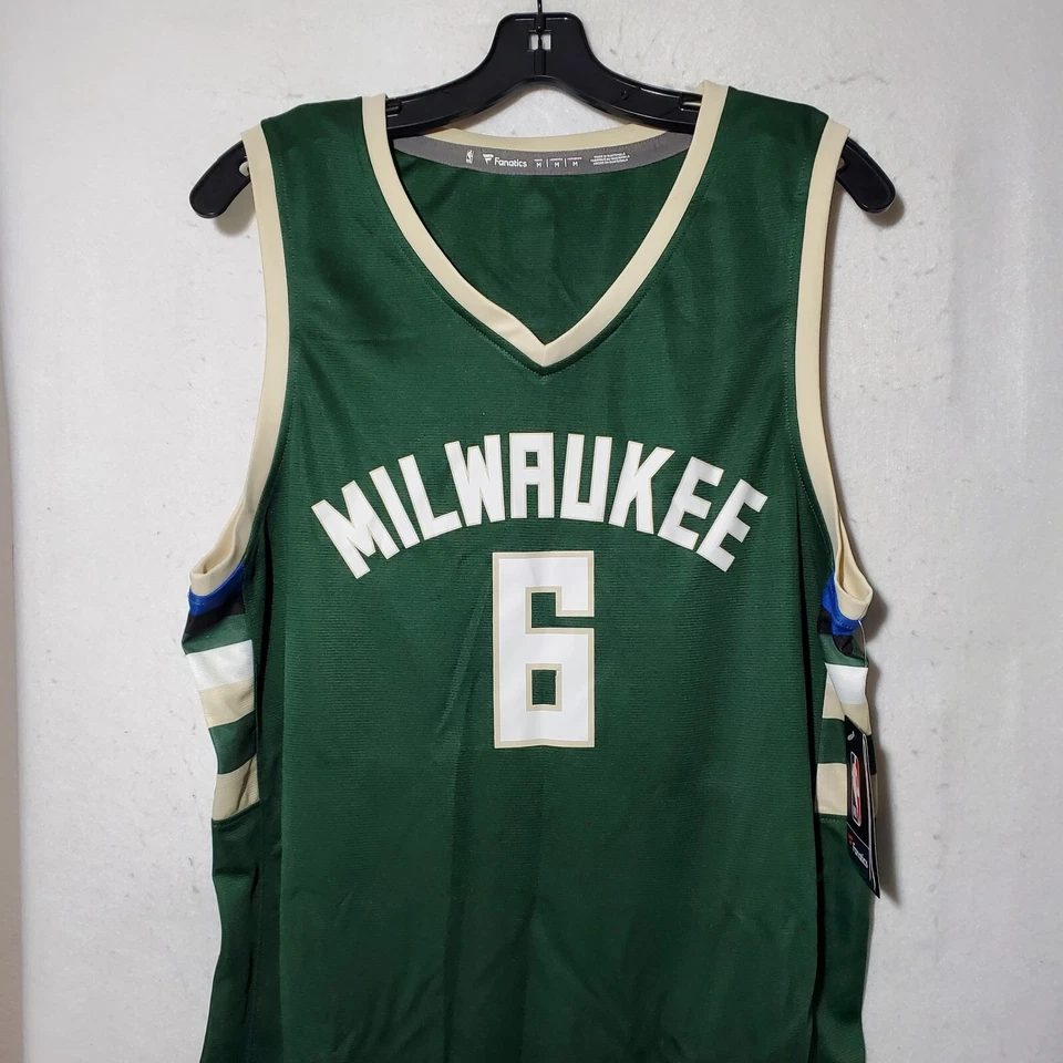 Eric Bledsoe Milwaukee Bucks Jersey Men Medium Green NBA Basketball Fanatics NWT - Image 2 of 4