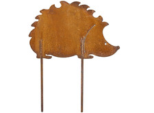 Gartenstecker Igel Edelrost Metall Made in Europa