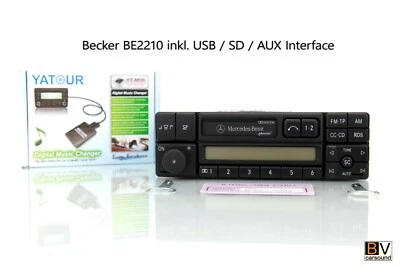Radio Mercedes-Benz special inkl. USB SD AUX MP3 Interface BE2210 W124 W140 W202 - Bild 1 von 4