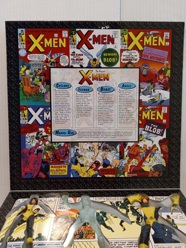 MARVEL COLLECTOR EDITIONS - ORIGINAL X-MEN BOXED SET - TOY BIZ - ALL MIB - 1997 - Image 4 of 4