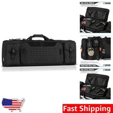 Savior Urban Warfare 42" custodia fucile doppia ossidiana nero MOLLE cerniera bloccabile