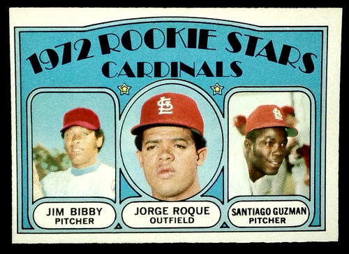 1972 O-Pee-Chee OPC Cardinals Rookie Stars #316 Jim Bibby RC Baseball Card NM