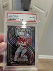 2024 Panini Select - Premier Level Drake Maye #113 Purple Shock Prizm /360 (RC)