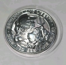 Royal Mint 2025 1oz 999 fine Silver Liberty Britannia Coin in capsule