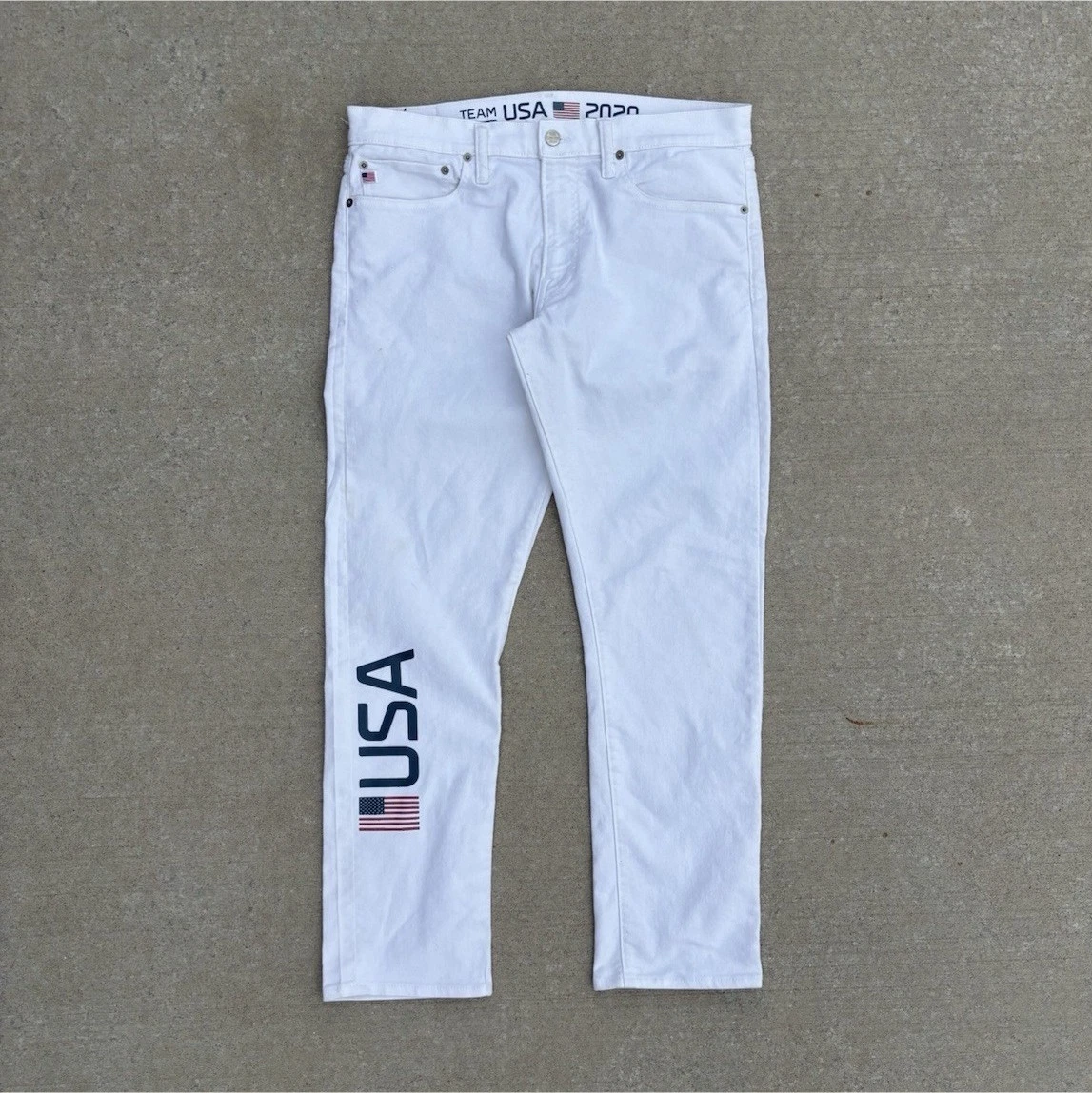 Polo Ralph Lauren White Slim Jeans for Men for sale | eBay