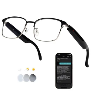 MNVOEQ AI Smart Wireless Bluetooth Translation Glaces pour hommes/femmes avec...