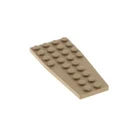 1x Lego Wedge Building Plate 4x9 Dark Beige Wing Airfoil 7786 2413
