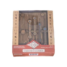 Caesar's Codex True Genius Wooden Brainteaser Puzzle Box BRAND NEW - Artifacts