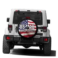 US Mail Rural Carrier Spare Tire Cover with Backup Camera Hole Wheel Tire 