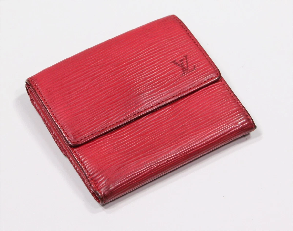 Louis Vuitton Red Epi Leather Elise Wallet