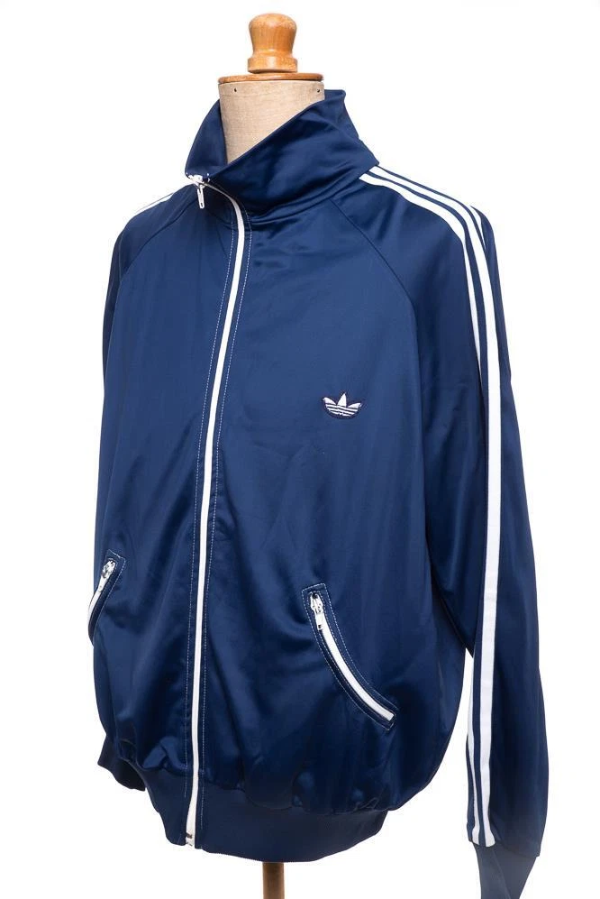 Vintage 80s Adidas Chaqueta Vintage Retro Ch ndal Brillante Glanz