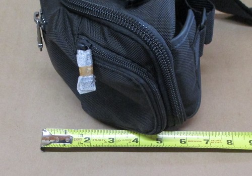 TUMI ALPHA BRAVO WAIST CROSS BODY BAG - BLACK WITH TAG - Picture 8 of 14