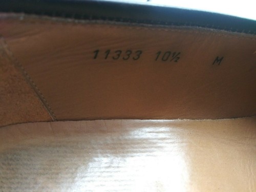Magnanni schwarz Leder geteilte Schürze Zehe Slipper Penny Halbschuhe Herren 10,5 M Freizeit - Bild 6 von 11