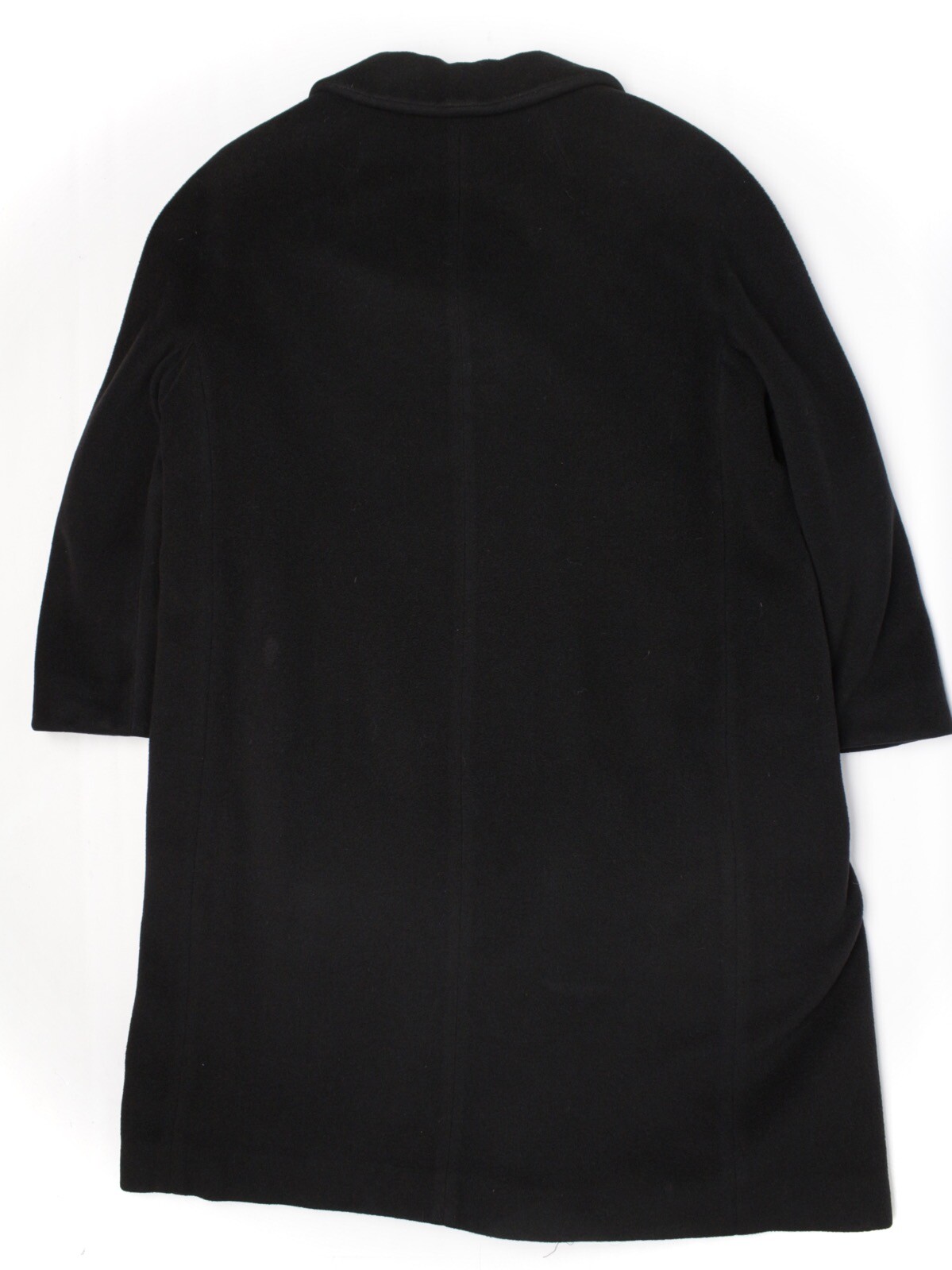 VTG 1960s Cashmere Vicuna Coat Womens 14 Solid Black Silk Lined Winter Overcoat eBay