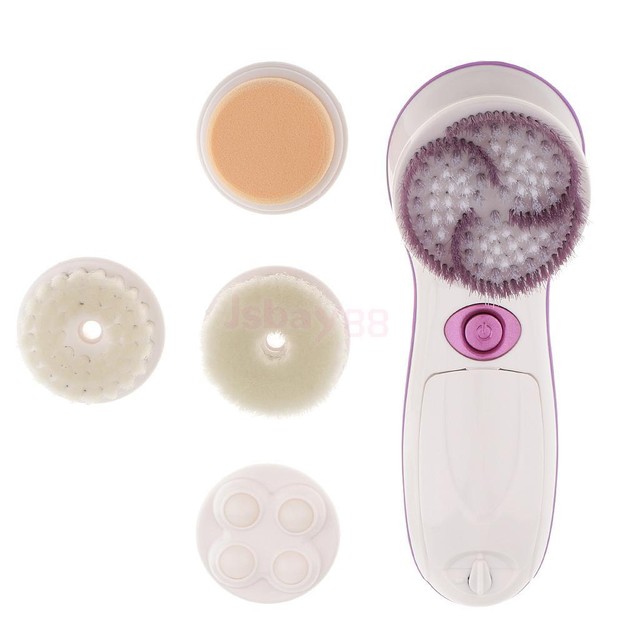 5 in 1 Professional Facial Exfoliating Brush Face Skin Deeply Cleansing Set eBay