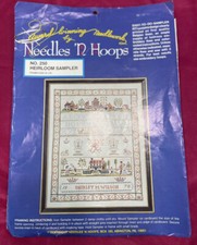 Needles n Hoops No. 250 Heirloom Sampler Kit 16 X 20 Package Open
