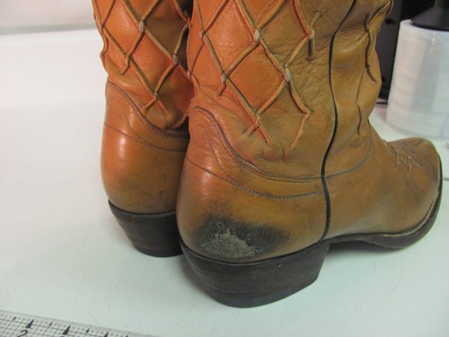 Nocona Cowboy Boots Brown Leather Men’s Style 9004 Size 10B - Picture 16 of 17