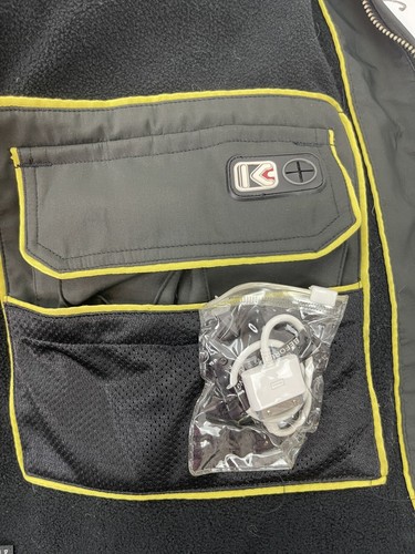 Kenpo Jacket Mens Large Black Full Zip With Hood Yellow Trim - Picture 8 of 12