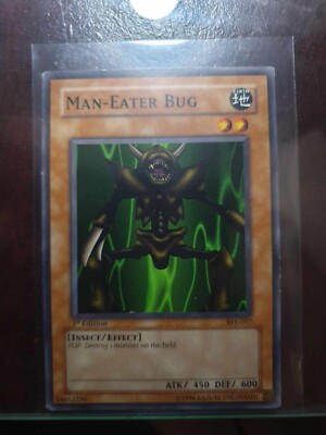 1. Auflage Man-Eater Bug Yu-Gi-Oh Karte - Sye-017 - Lightly Used + Common