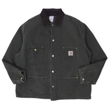 Vintage Carhartt Blanket Lined Chore Coat Jacket-Green