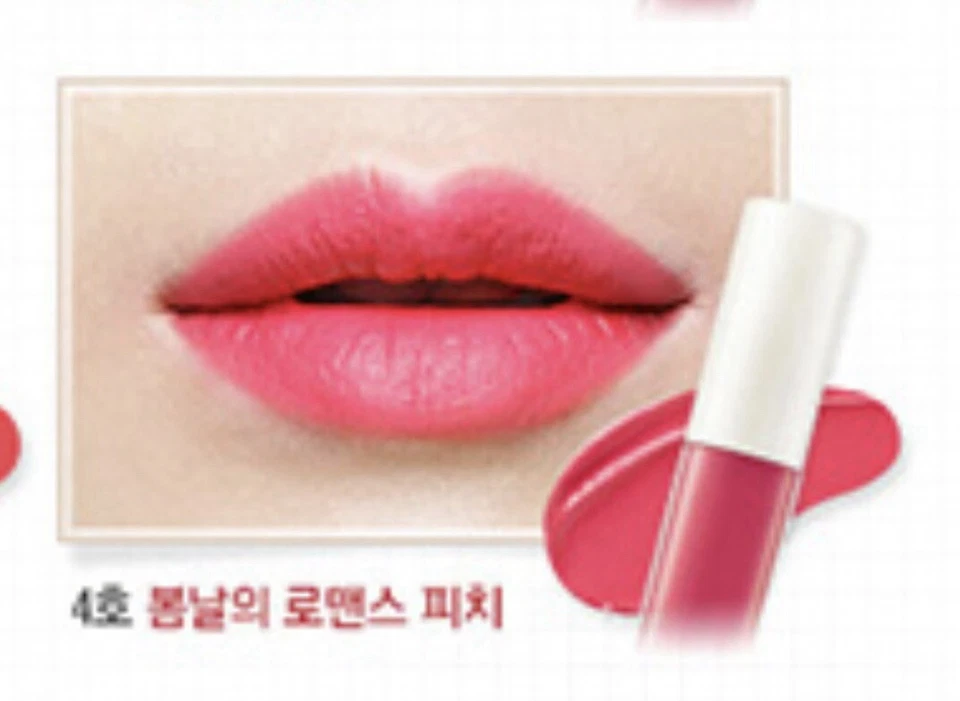 Мусс для губ кремового оттенка Innisfree No4 Romance Peach 0,12 унции/3,5 г - Изображение 3 из 4