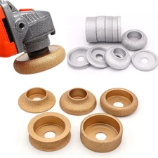 Diamond Vacuum Brazed Hand Profile Grinding Wheel B-Type Granite 10mm-30mm New