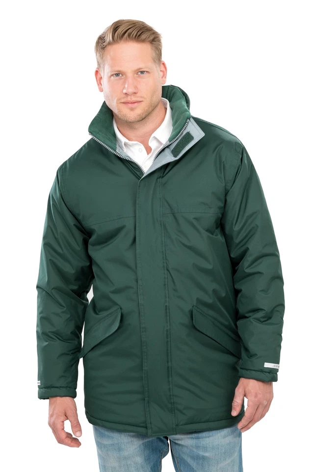 Result Core Unisex Invierno Largo Parka R207X - Chaqueta Impermeable Abrigo Cálido con Capucha Foto 2 de 4