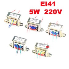 EI41 5W Power Transformer 220V TO 6V/9V/12V/15V/24V AC Single/Dual Output DB-5VA