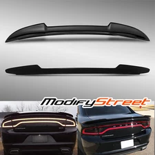 HELLCAT STYLE PRIMED BLACK ABS REAR TRUNK SPOILER WING FOR 11-18 DODGE CHARGER