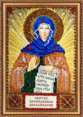 Mini Bead embroidery kit Icon St. Pauline Christian embroidery Orthodox icon