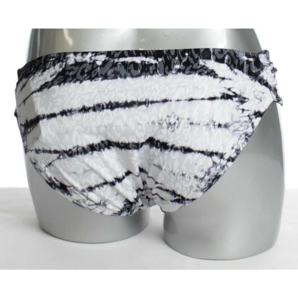 Combo de bikini blanco/negro Lucky Brand para mujer S parte inferior de natación cucharada blanca tie dye Foto 4 de 4