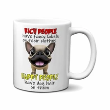 Frenchie Coffee Mug - French Bulldog Novelty Cup - 11oz Ceramic Mug -