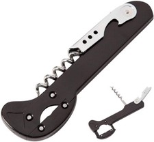 15cm Pirouette Waiters Bar Corkscrew Foil Cutter Wine Bottle Opener Folding