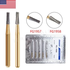 Dental Tungsten Carbide Bur FG 1957 1958 Crown Metal Cutting for High Speed