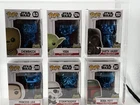 Star Wars Celebration Funko POP! blue chrome exclusive set of 6 2500 GRADED 95
