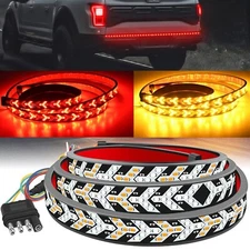 LED Tailgate Light Bar 60" Triple Row 5-Function Strip for Pickup Trailer SUV