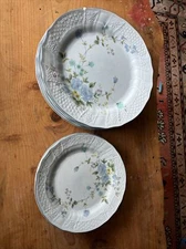 Set 6 Discontinued MIKASA PRECIOUS BLUE MICHELLE Dinner And Salad Plates D2501