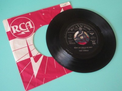 EDDIE ARNOLD - MAKE THE WORLD GO AWAY / THE EASY WAY 7'' VINYL SINGLE RCA 1496